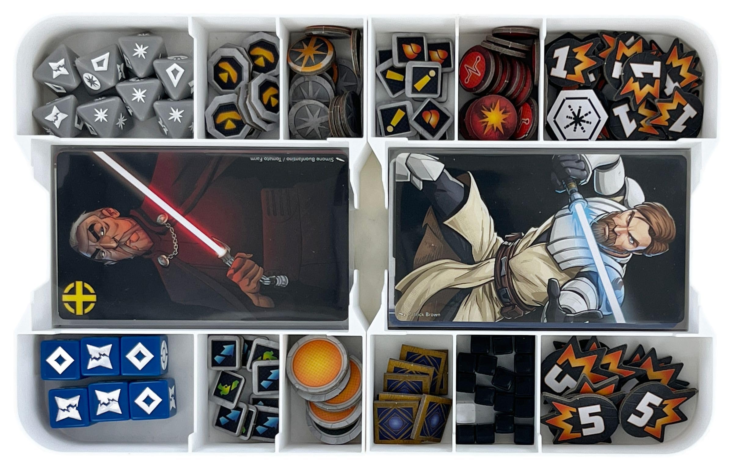 Torba Feldherr MINI PLUS z wkładkami Organizer kompatybilnymi z grą Star Wars: Shatterpoint - 1140 kart + materiały do gry - Z pomocą do sortowania akcesoriów