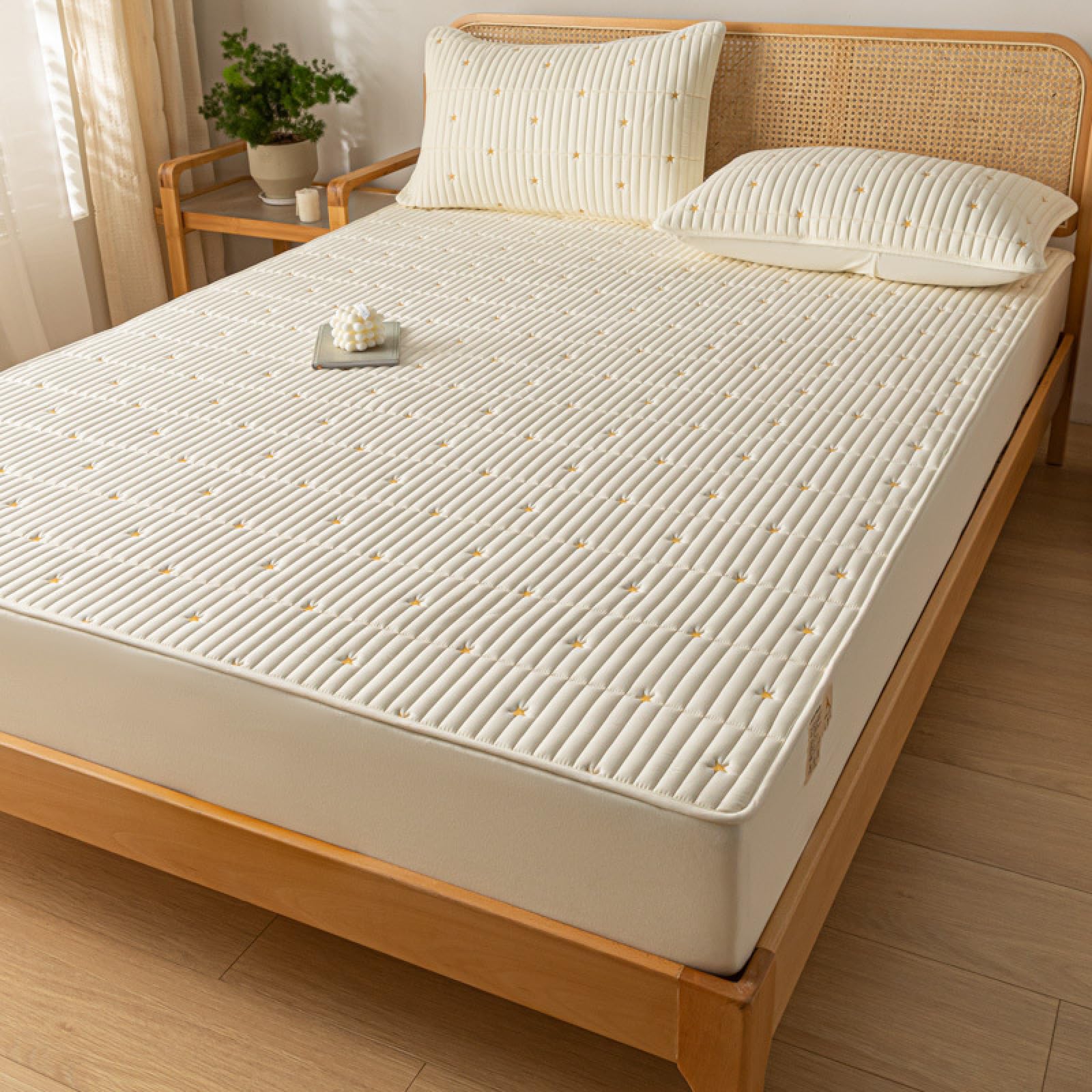 Sottocoperta In Lana Merino Reversibile - 100% Lana Naturale, Con Cinghie Angolari - Per Tutte Le Stagioni (120x200 Cm) - Foto 13