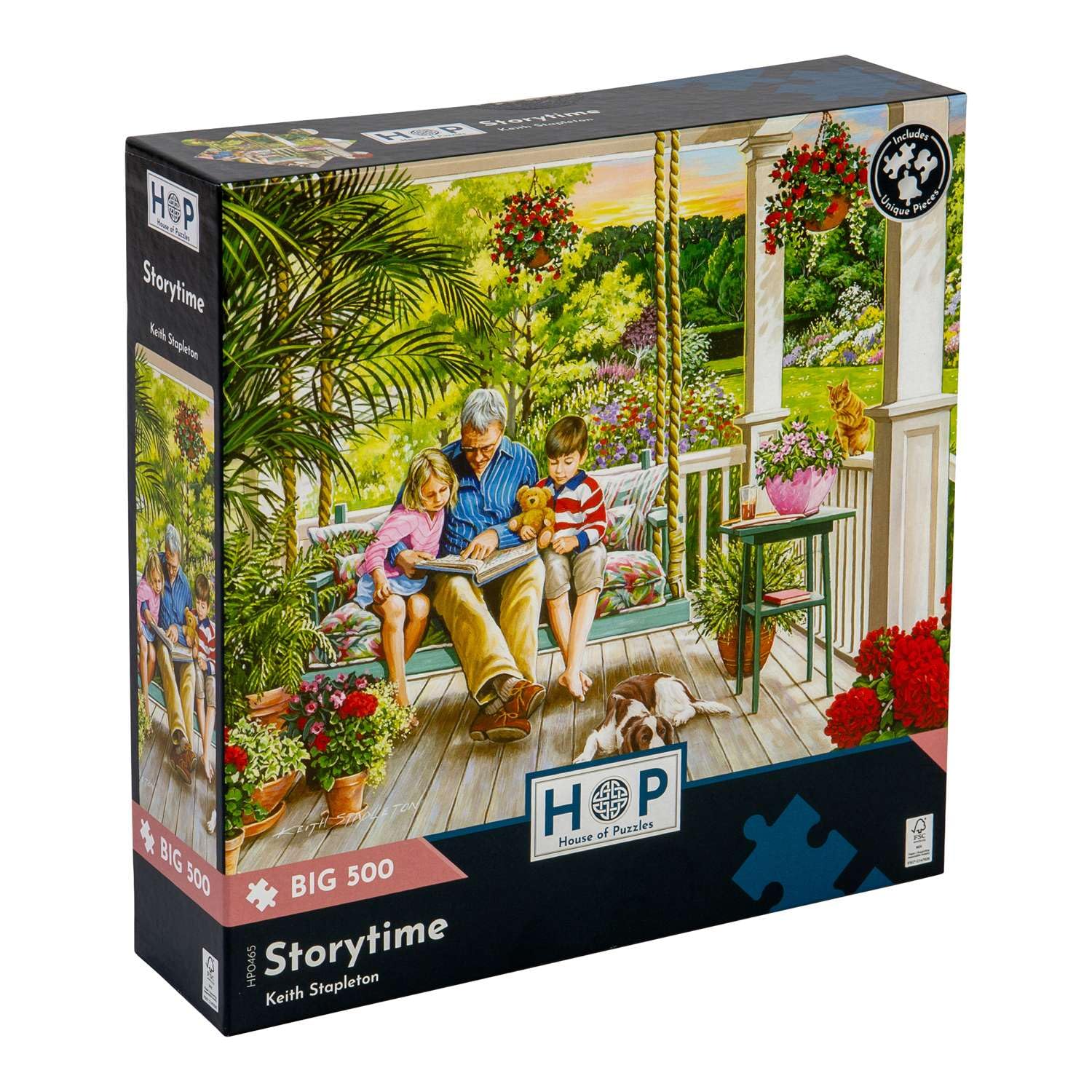 The House of Puzzles - Storytime Jigsaw - Big 500 Piece Jigsaws For Adults, Extra Large Pieces, Artist Illustrated, Scenic Landscape, Deluxe Puzzle Gifts — image 1