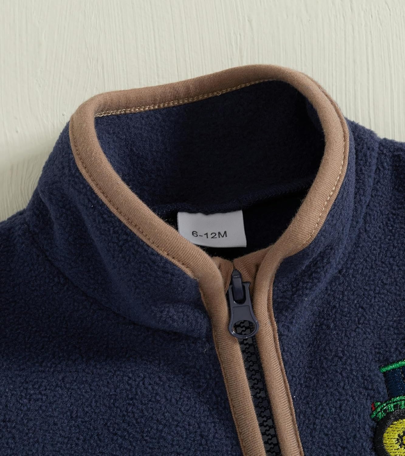 Toddler Boy Kids Fleece Winter Vest Warm Jacket Fall Outwear Vest Zip Up Tractor Embroidery Baby Infant Coat - Image 5