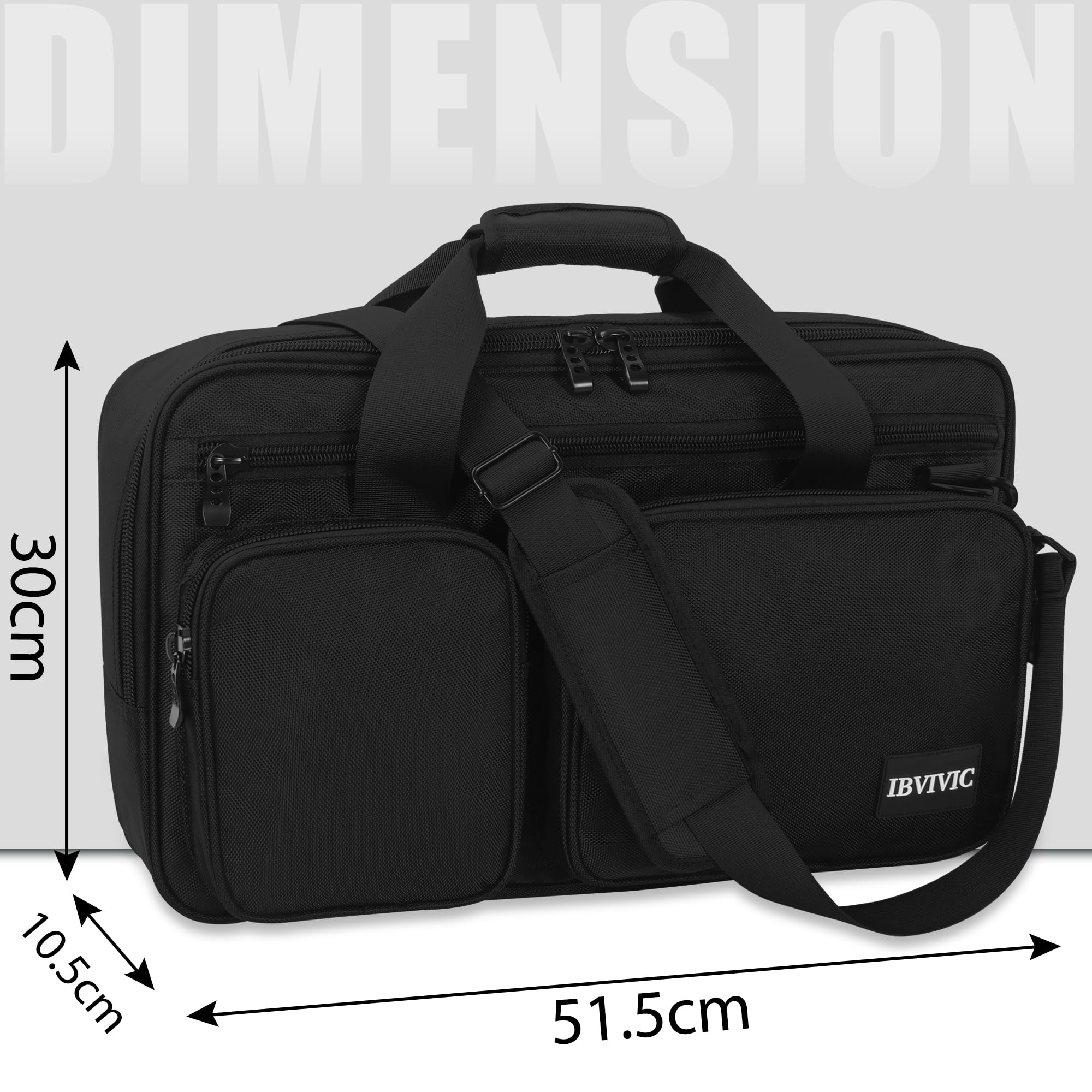 OUUTMEE Borsa da trasporto per controller DJ, custodia da trasporto per controller DJ, borsa protettiva DJ con cinghie per la spalla, adatta per Pioneer, Nero , S-52 x 30 x 10CM