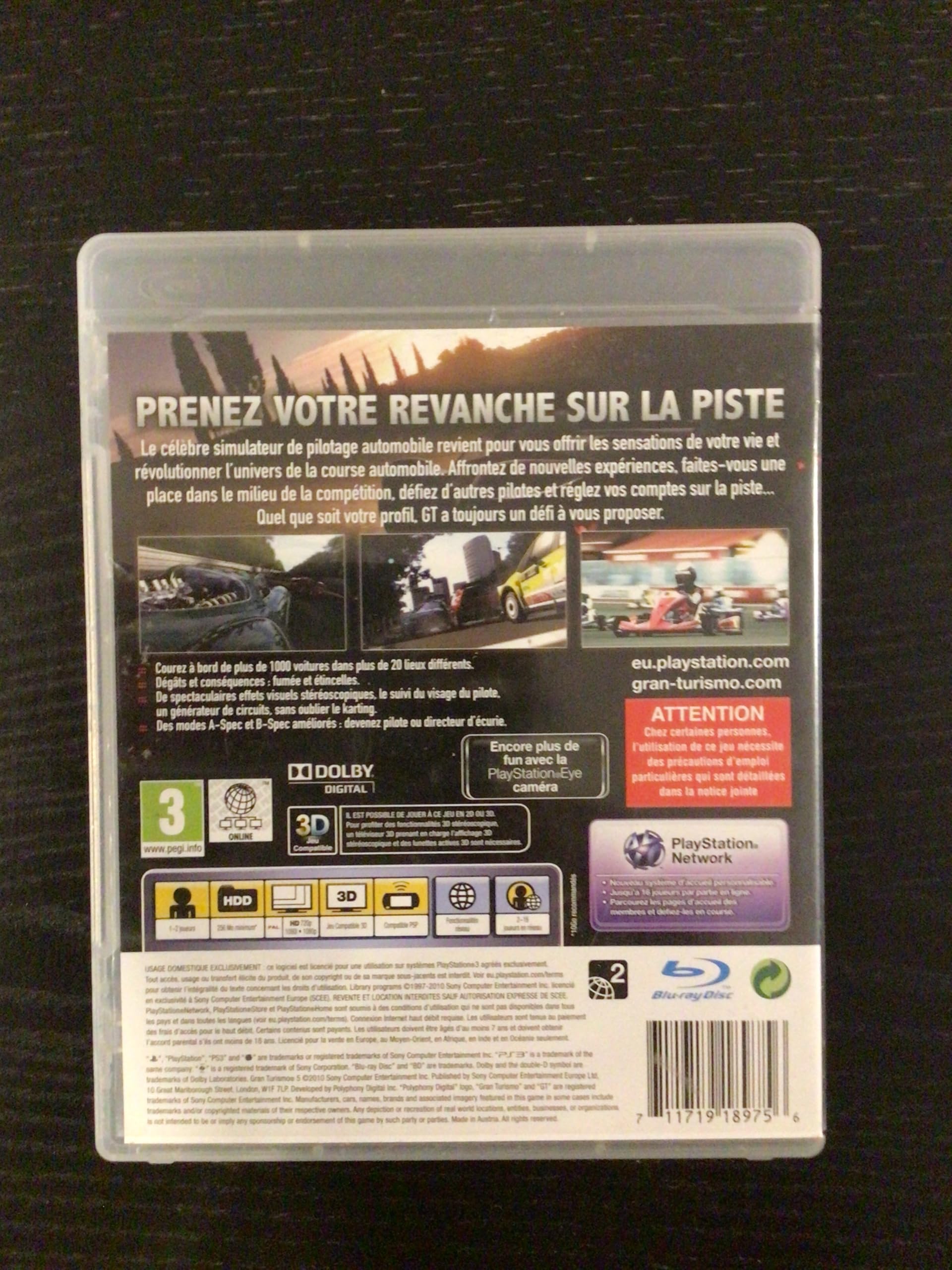 Console Playstation 3 (40 Go) + GT5 Prologue