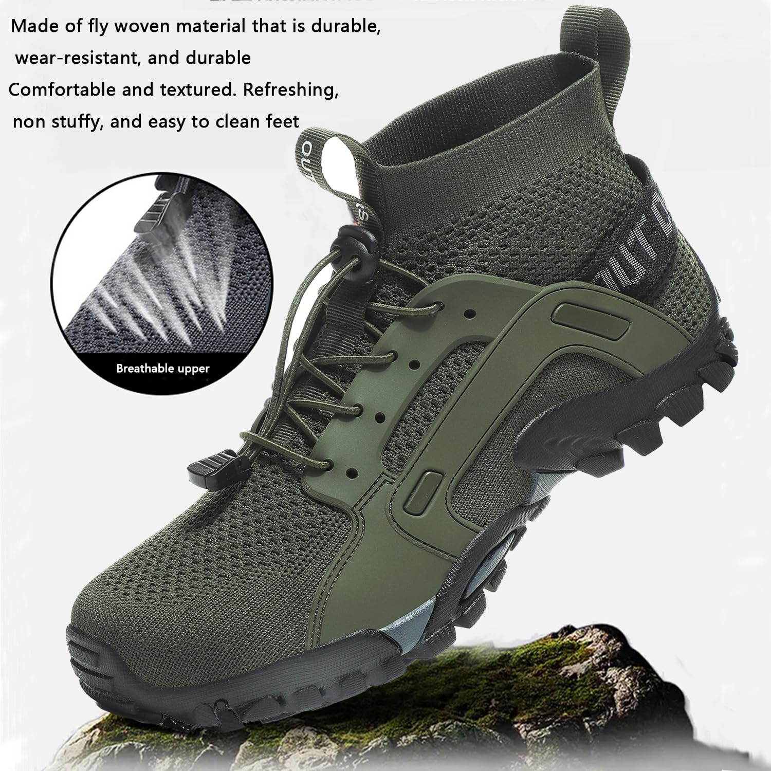 VTASQ Herren Damen Wanderschuhe Anti-Rutsch Wanderstiefel Trekkingschuhe Leicht Atmungsaktiv Outdoorschuhe Männer Sportschuhe Kletterschuhe Trail Running Traillaufschuhe Unisex