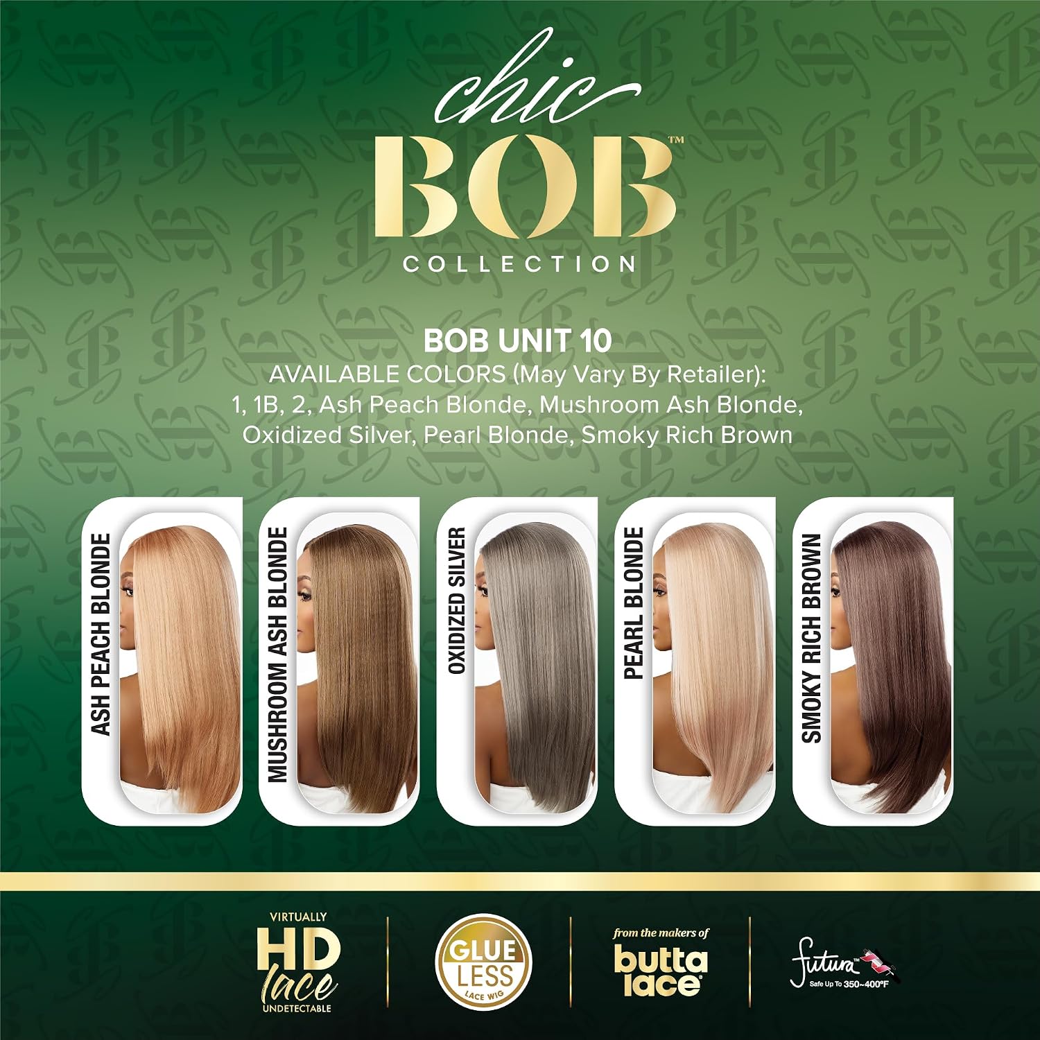 Sensationnel Chicbob Lace Frontwig - Bob Unit 10 Face Framing Glueless Wig Wide 5 Inch Deep Part Synthetic Preplucked Hairline (1 JETBLACK)