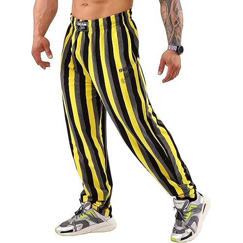 BIG SAM SPORTSWEAR COMPANY Men's Baggy Sweatpants with Pockets, Oldschool Loose Fit Gym Pants