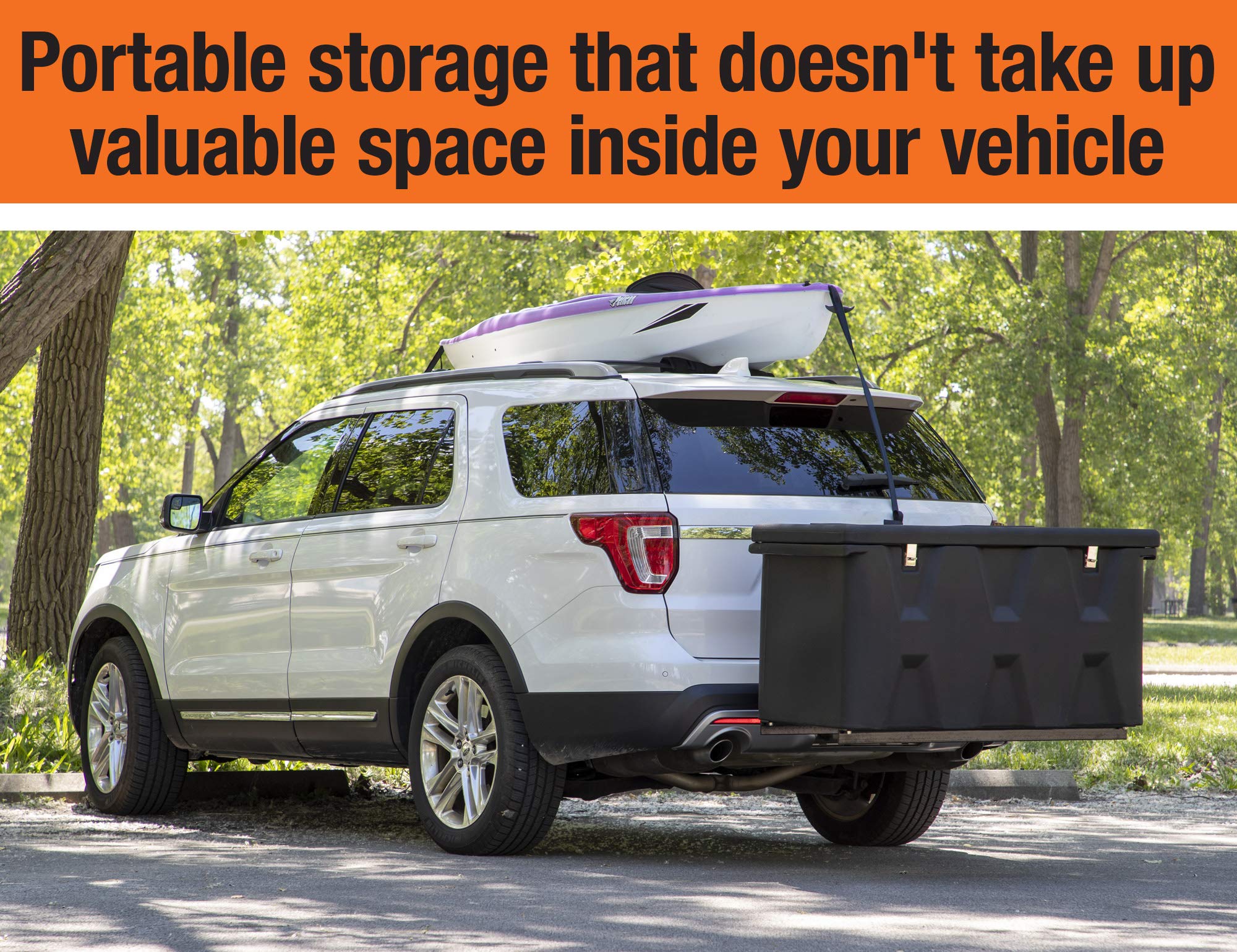 Buyers Products 1707020 Hitch-Mounted Poly Cargo Carrier , Black