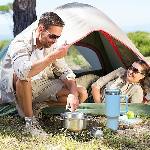 Miniatura 7 de Popote de repuesto compatible con vaso Stanley de 40 onzas y 30 onzas, paquete de 6 popotes reutilizables para vaso Stanley de 40 onzas con asa,