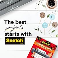 Vista 9 de Plastificadora térmica de dos rodillos, de la marca Scotch (TL901C), Plateado/Negro