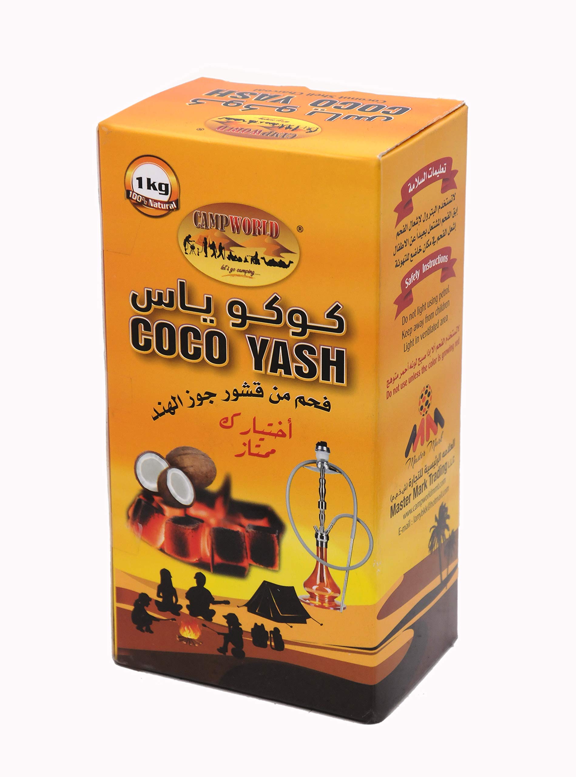 CAMPWORLDCoco Yash Coconut Charcoal -96 Pieces