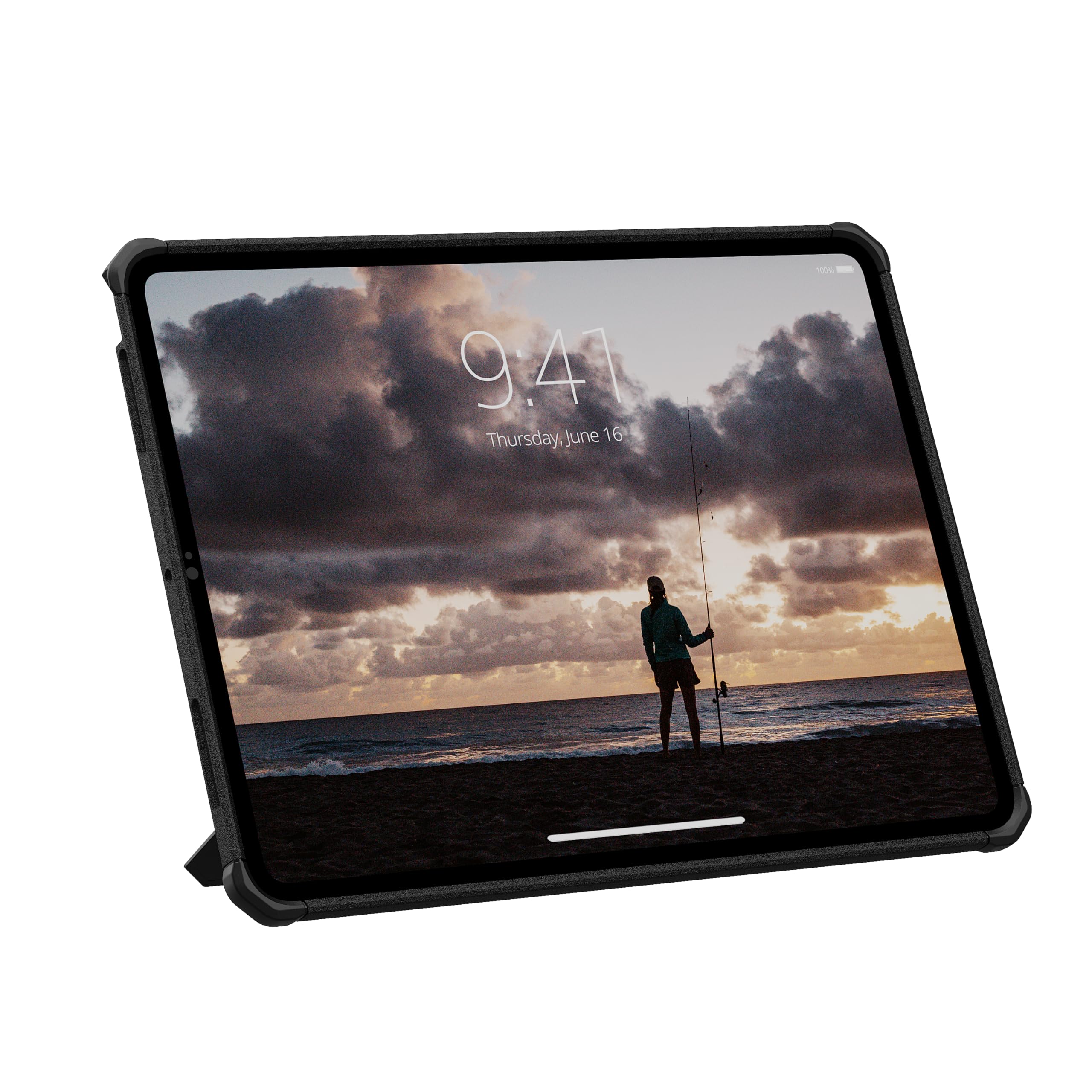 URBAN ARMOR GEAR UAG - Custodia protettiva progettata per iPad Pro 13" 8a/7a generazione 2024-2025 M5/M4 A3360 A3361 A3362 - Robusta custodia protettiva con cavalletto e portamatite Scout Plus nero