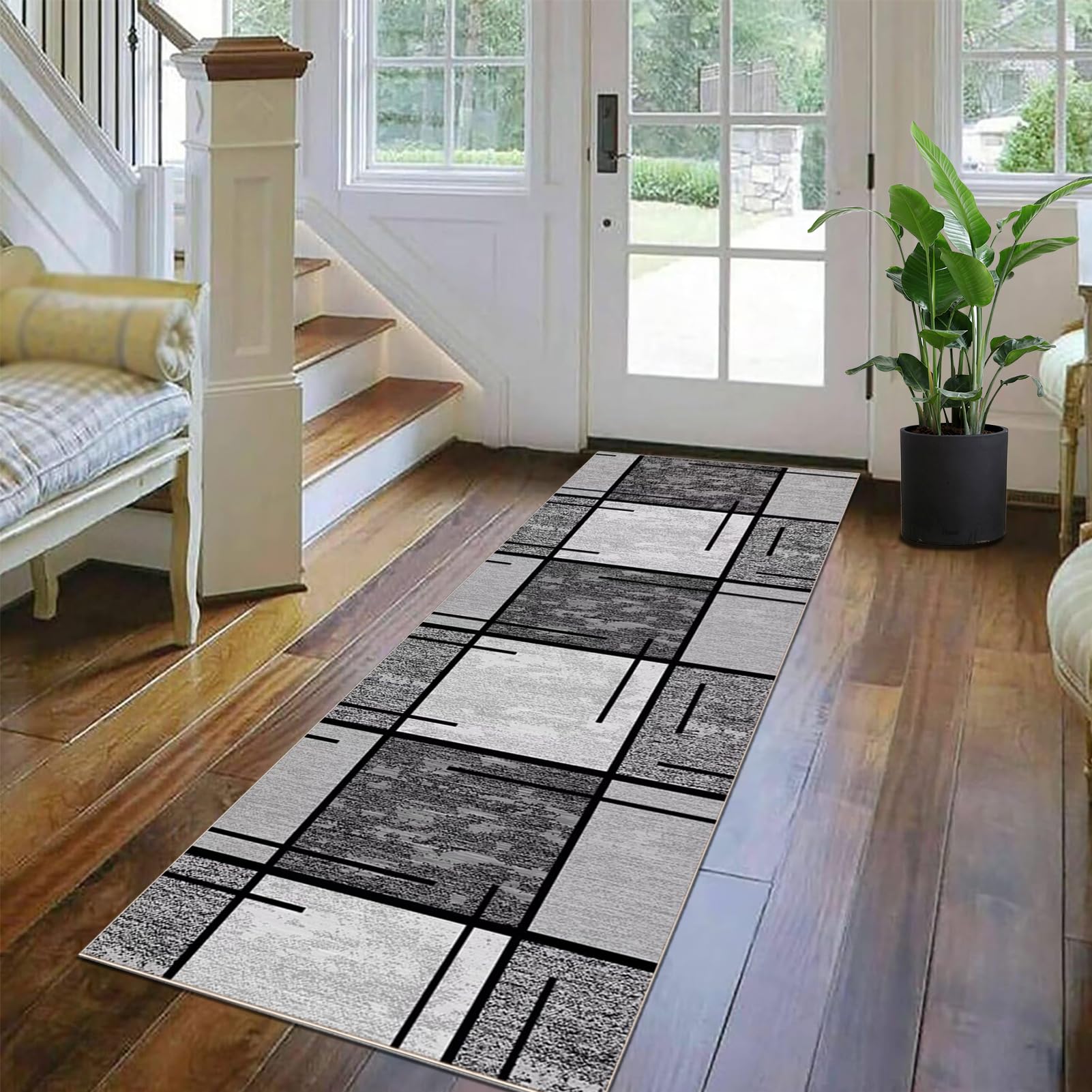 Alfombras de Pasillo Alfombra Cocina 60 x 180 cm Alfombra Pasillo Larga Tapete de Cocina Antideslizante Lavable Cocina Felpudo Entrada Casa Alfombra Corredor para Puerta Cocina Pasillo