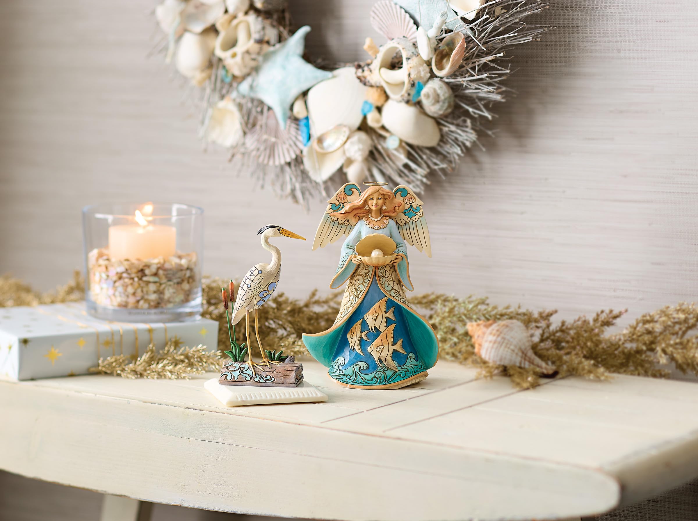 Amazon.com: Enesco Jim Shore Heartwood Creek Coastal Angel Holding