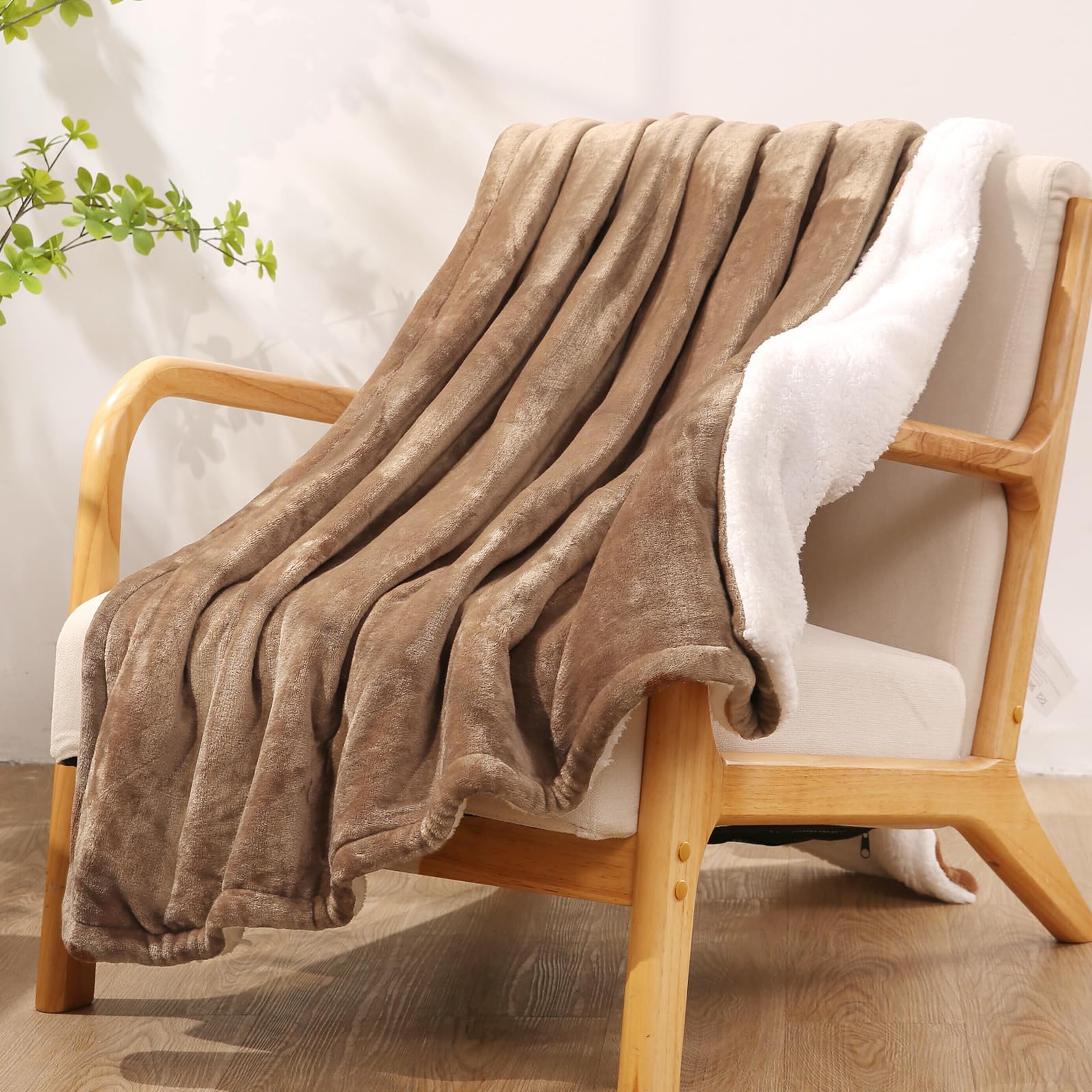 BODIOO Electric Blanket Heated Blanket Soft Flannel Heate...