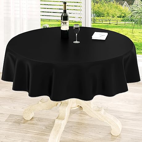 homing Round Vinyl Tablecloth: Shield Your Table with Elegance and Protection