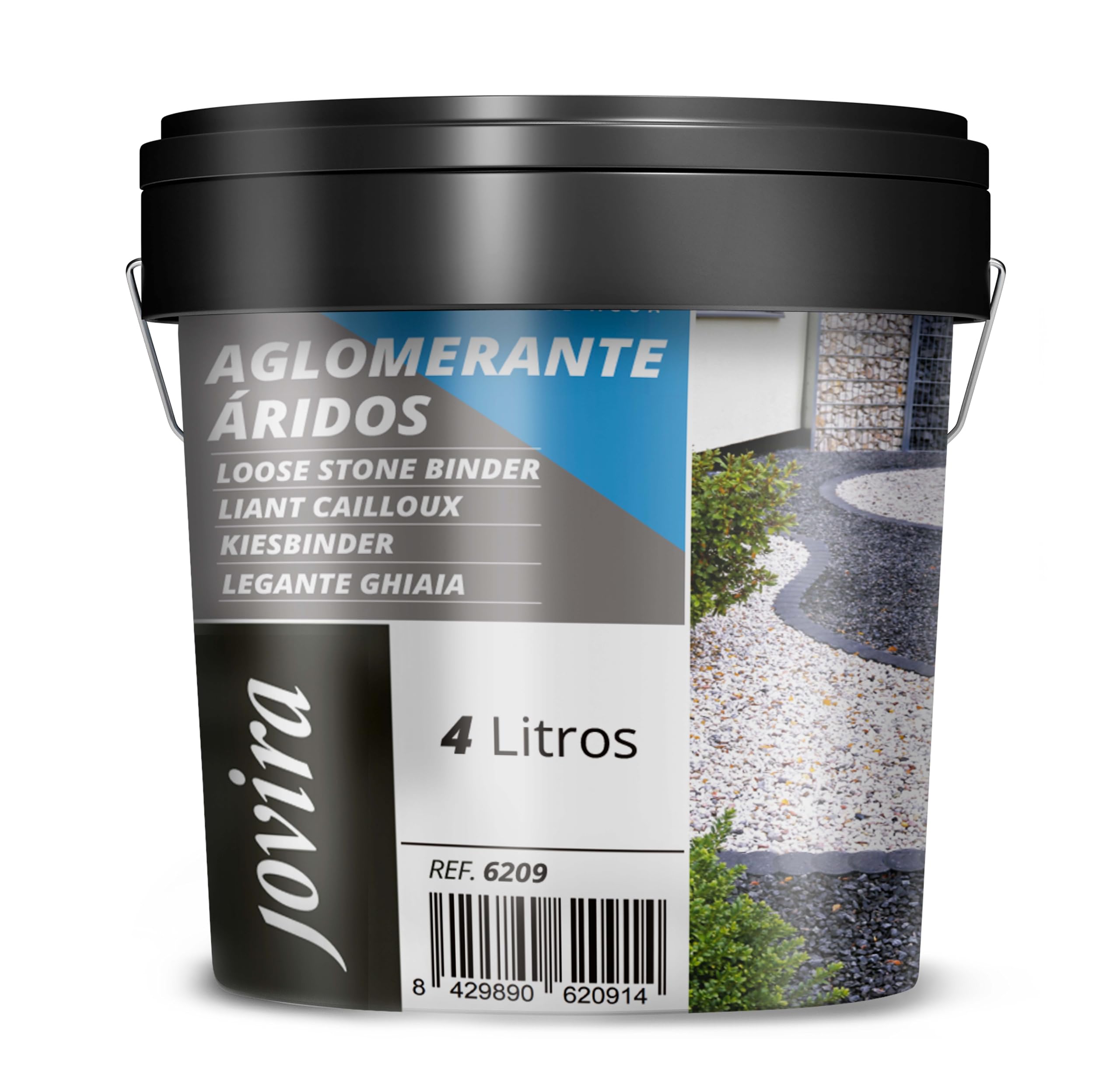 JOVIRA PINTURAS Legante di Ghiaia, resina per compattazione e Fissaggio di aggregati (4 Litri)