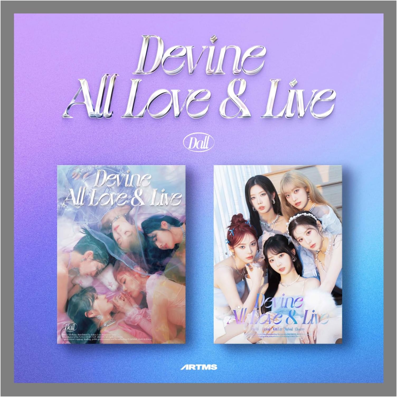 DREAMUS ARTMS Dall 1st Album Contents+Card+Tracking Sealed Artemis Devine All Love & Live OURII (Standard Set(A+B))