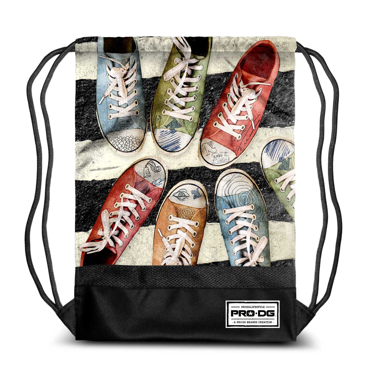 PRODG Sack StormSneakers Drawstring Bag, 48 cm, Multicolour