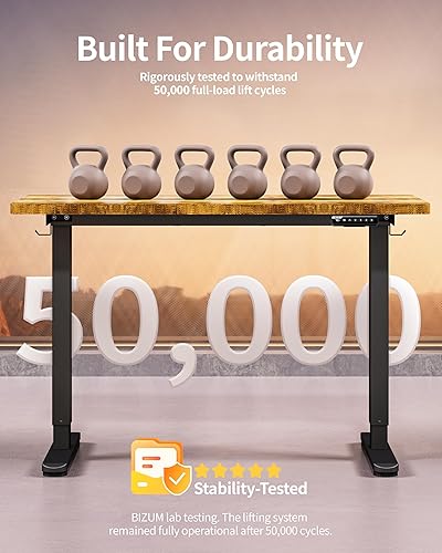 Miniatura 8 de Escritorio de pie eléctrico ajustable para computadora, escritorio de pie, oficina, juegos, hogar, oficina, escritorios de memoria, 48 x 24