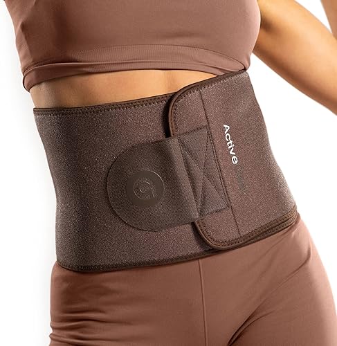 Miniatura 1 de ActiveGear Faja reductora de cintura prémium para mujeres y hombres  Cinturón de entrenamiento de cintura con banda de sudor  ribete reforzado y