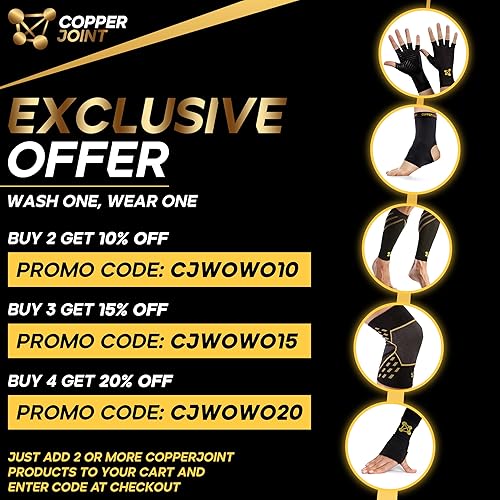 Miniatura 5 de CopperJoint Muñequera para alivio del túnel carpiano, muñequera de compresión de cobre para túnel carpiano, soporte de muñeca para juegos, soporte