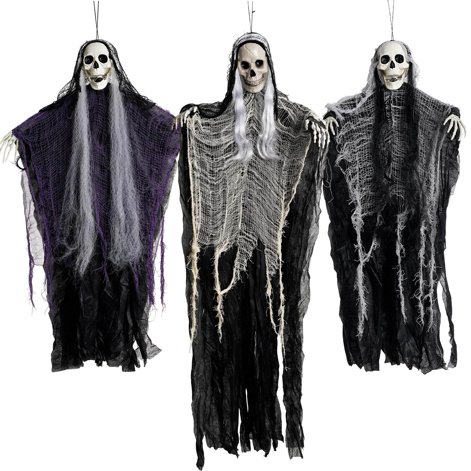 Halloween Decorations Outdoor Hanging Ghost: Spooky Haunted House Decor | Halloween Decor Party Supplies