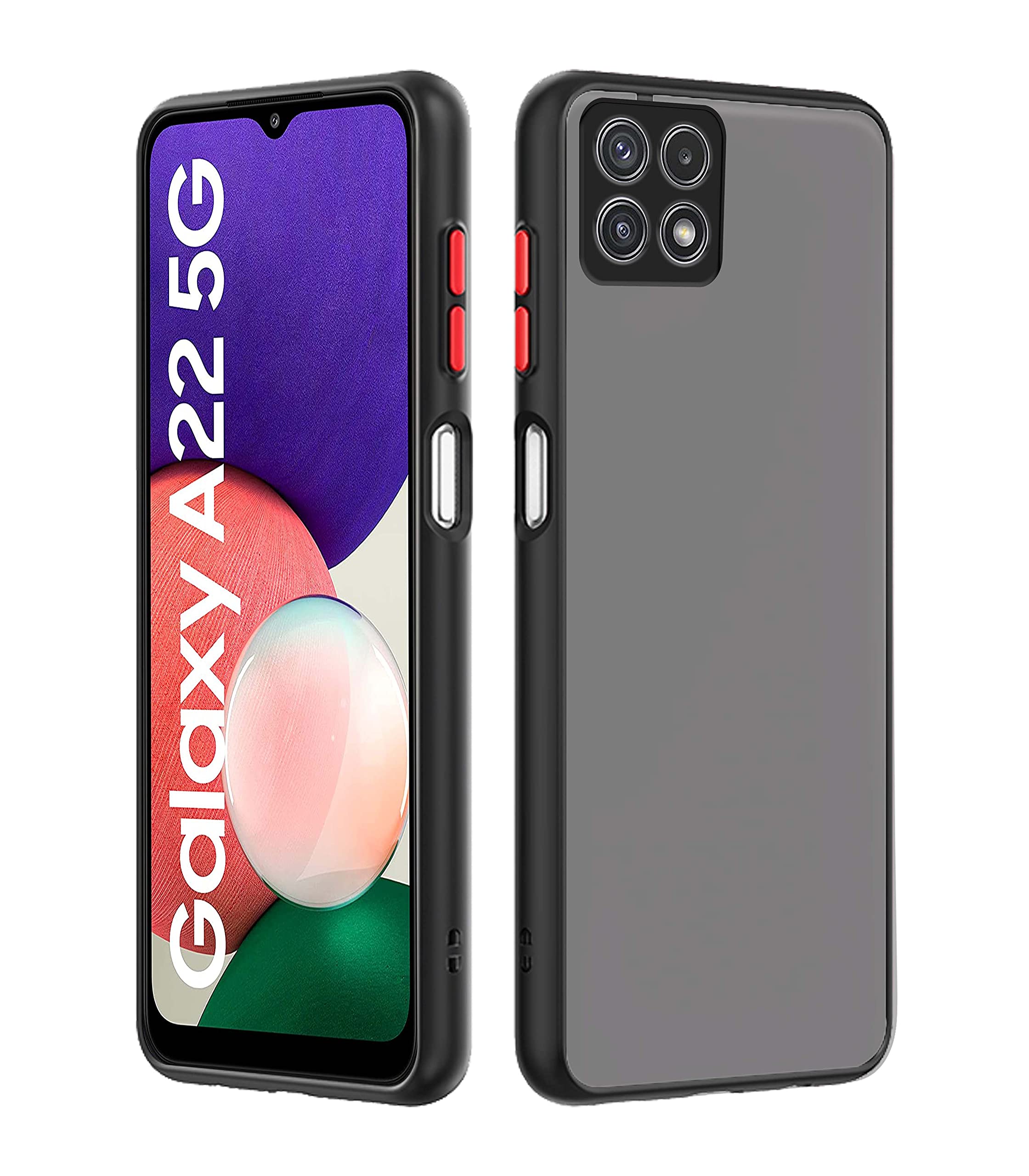 Pikkme Back Cover for Samsung Galaxy F42 5G/A22 5G (TPU, Plastic | Smoked Black) (B09BQRCVMH) Amazon Price History, Amazon Price Tracker