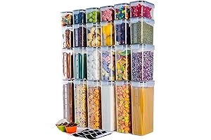 Toppers para Organizar Cocina, Airtight Pantry Canisters