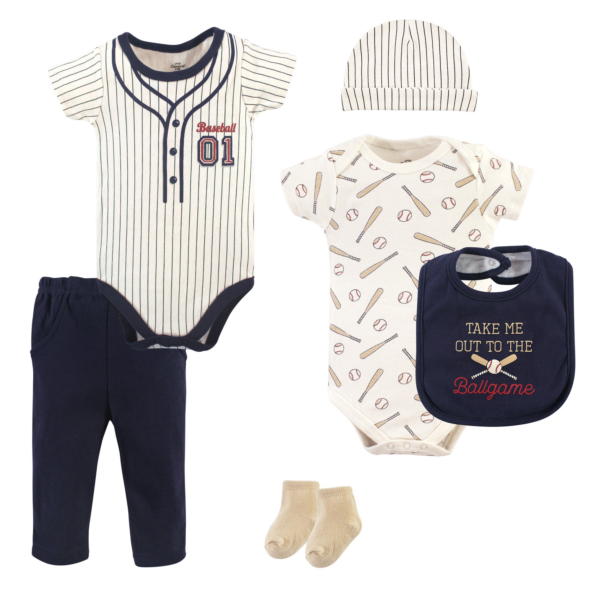 Little Treasure Unisex Baby Layette Clothing Set