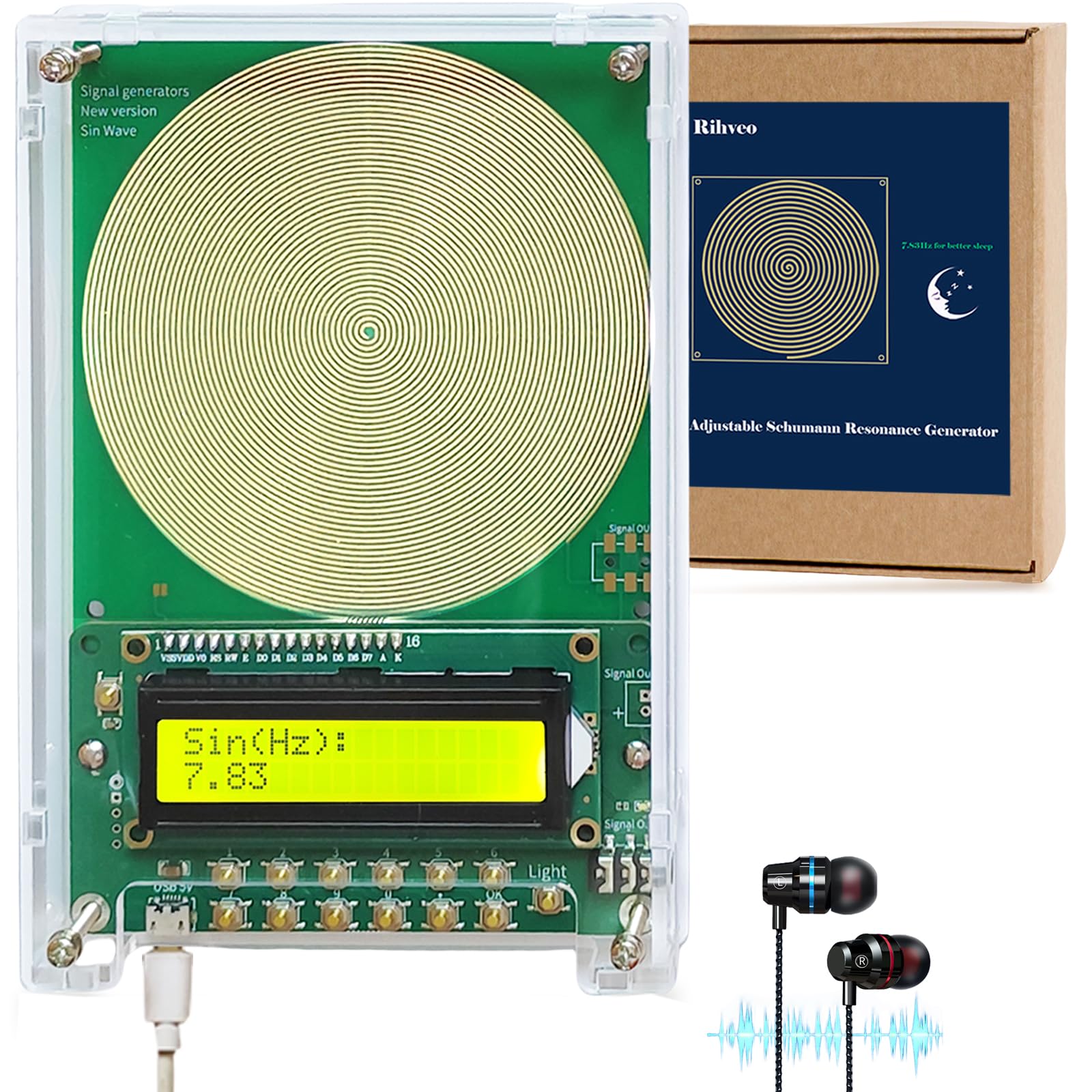 Amazon.com: 7.83Hz Schumann Resonance Generator, Adjustable Sine