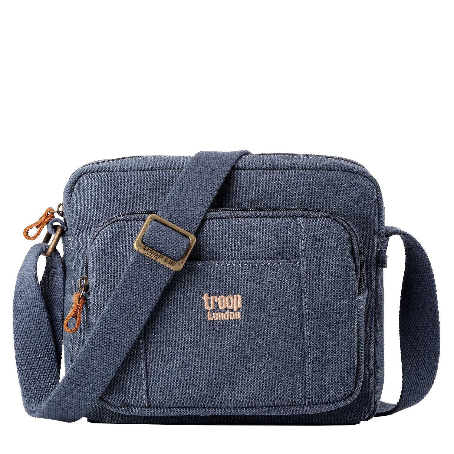 Troop London TRP0235 Klassische Umhängetasche aus Segeltuch
