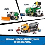 LEGO City Tractor Toy - Farm Vehicle Model Building Kit with a Farmer Minifigure - Birthday Gift Idea for 6+ Year Old Boys and Engineering Fans - 60498 - 7