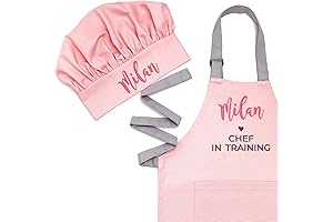 Personalized Toddler Apron for Kitchen: Express Your Child's Creativity with Our Custom...