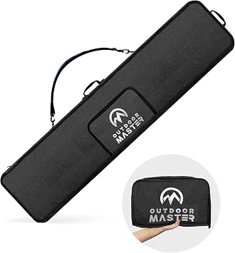OutdoorMaster Snowboard Bag - 900D Water Resistant Snowboard Travel Bag with Shoulder Strap, Foldable Storage Design