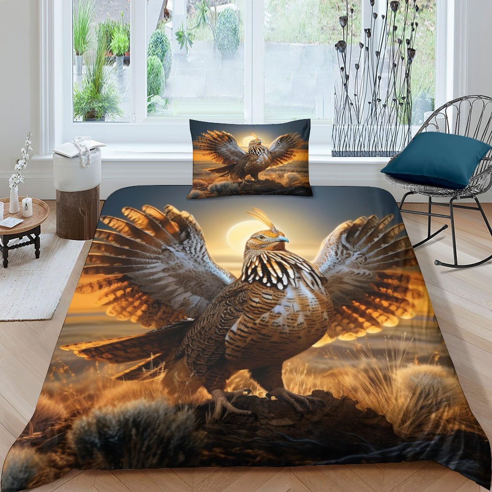 Parure de lit pour chambre d'enfant et adolescent avec housse douce Grouse