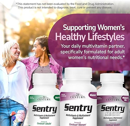 Miniatura 7 de 21st Century Sentry - Tabletas multivitamínicas para mujer, 120 unidades