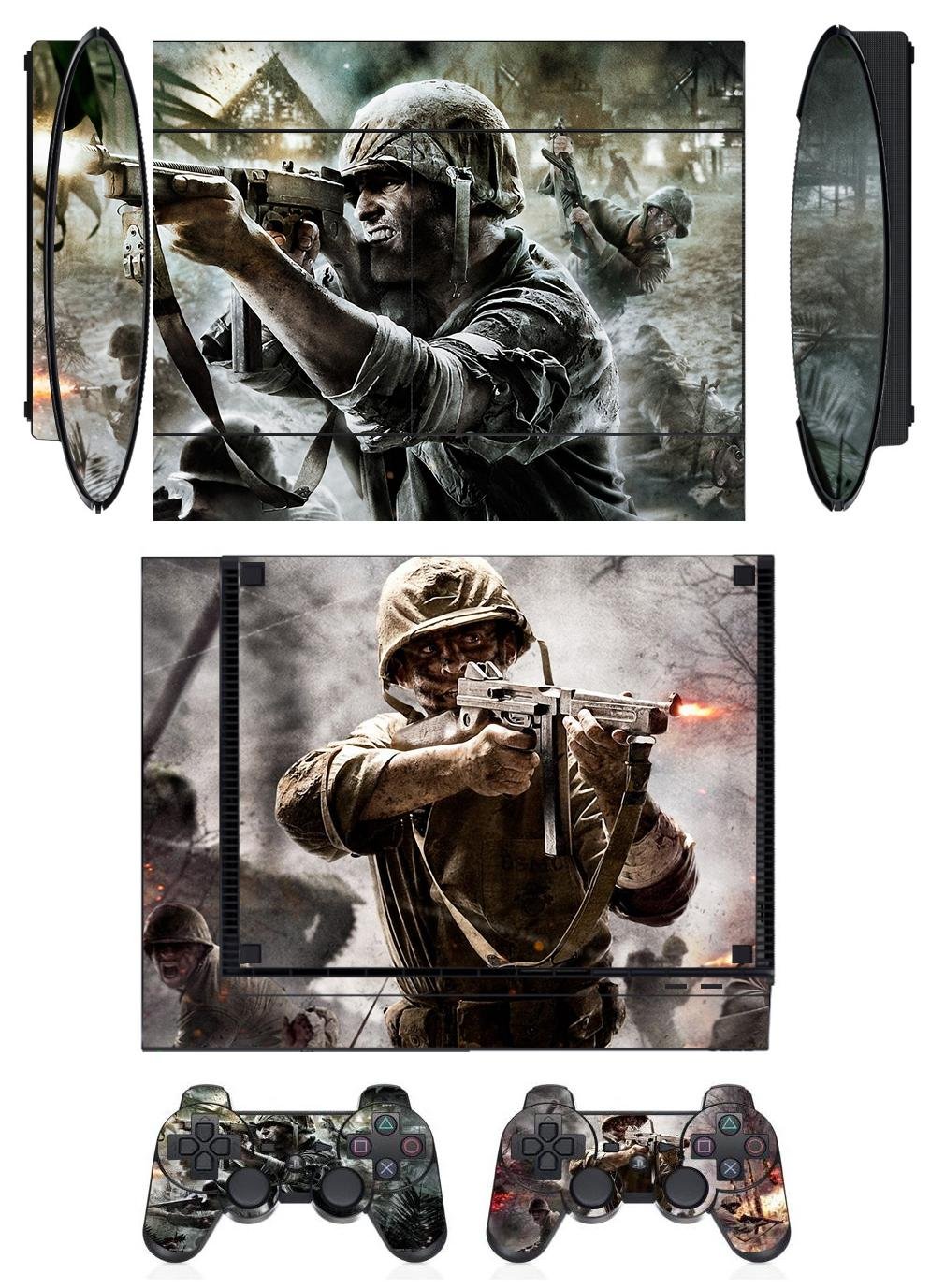 Call Of Duty Q Skin Sticker PS3 PlayStation 3 Super Slim with 2 Controller Skins