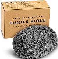 Maryton Natural Lava Pumice Stone for Feet - Callus Corn Remover, Exfoliator Scrubber for Heels Hands, Pedicure Tool