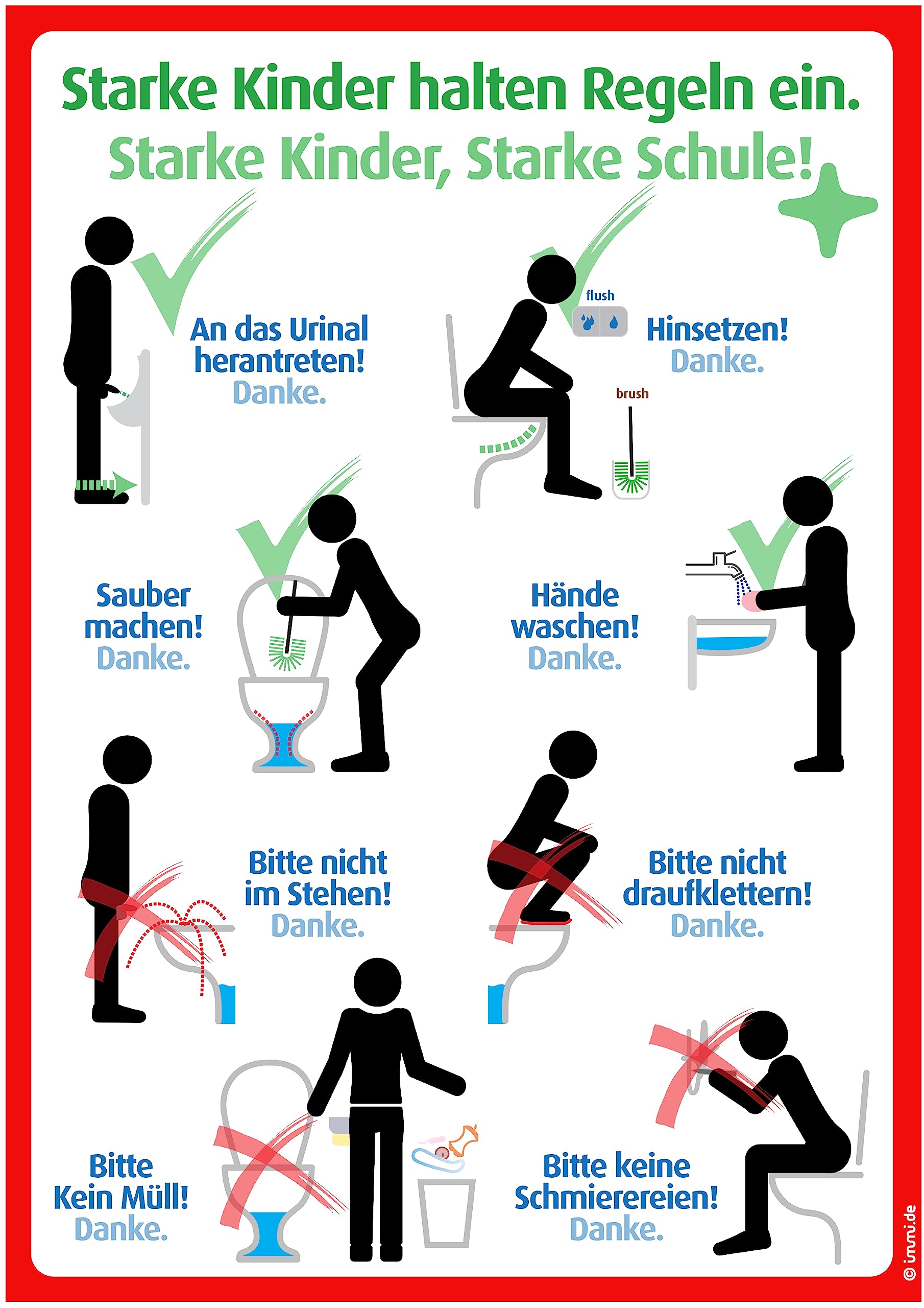 Schulschilder und Aufkleber