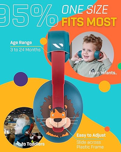 Miniatura 3 de Vanderfields Baby Ear Protection Toddler - Baby Ear Muffs Noise Protection Infant - 22dB NRR - Age 3 Months  2 Years