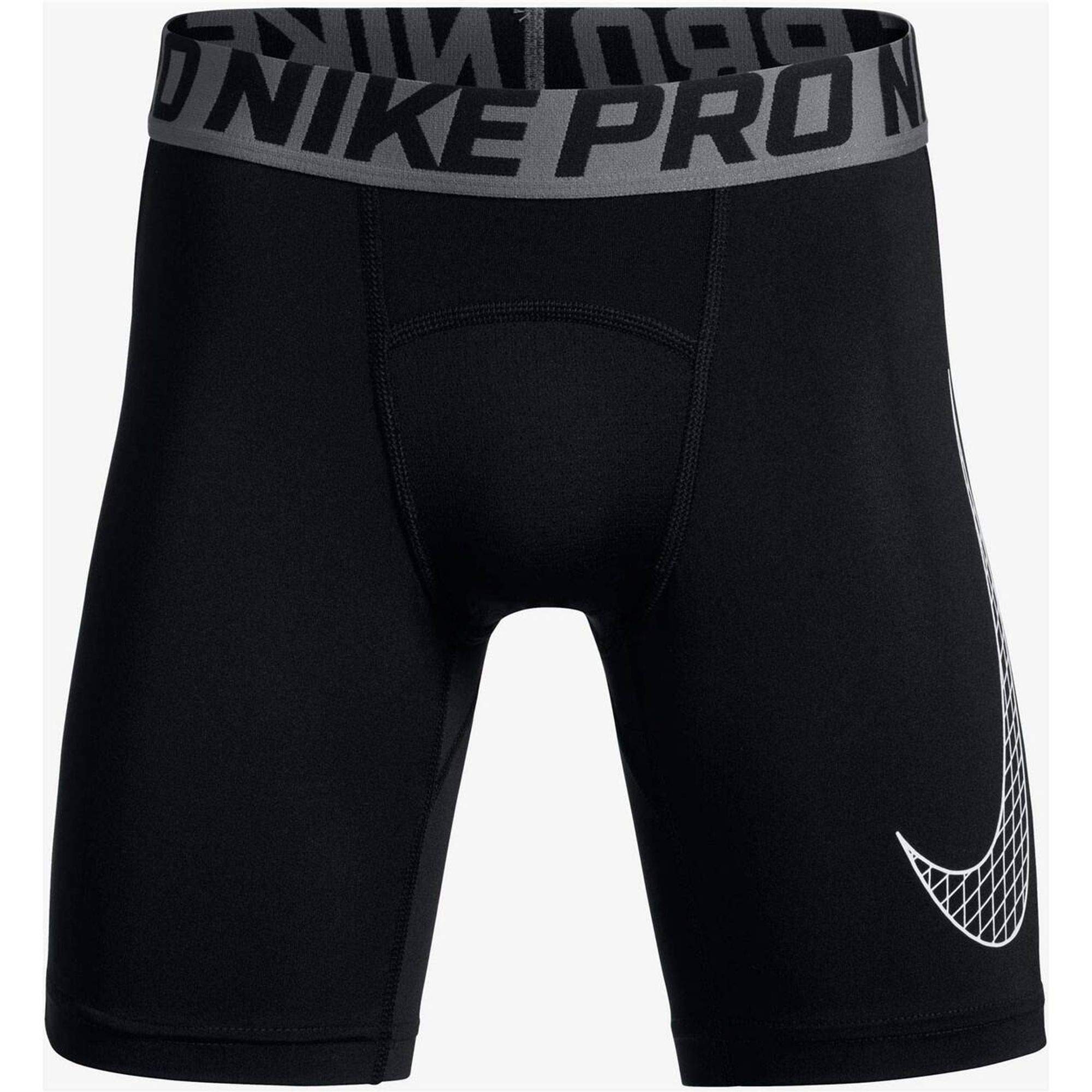 Nike Pro Cool Compression 6 Short Enfant Noir/Anthracite/Blanc FR : XS ( Taille Fabricant : XS