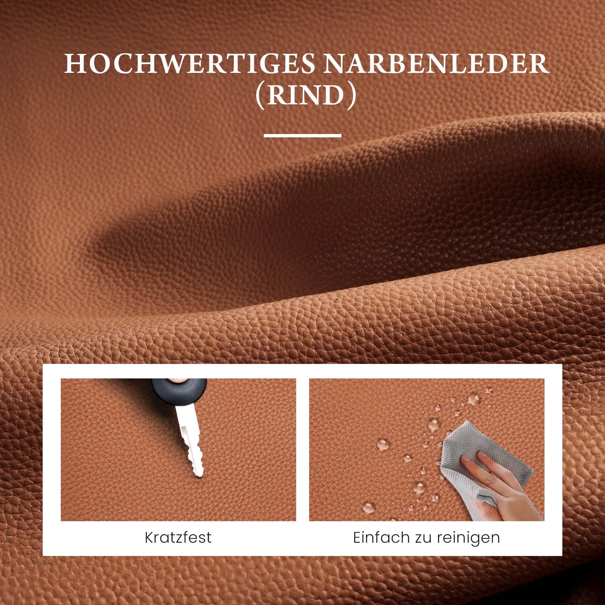 befen Echtleder Handtasche Damen Kleine Schultertasche Elegant Hobo Bag | RFID-Blockierung Umhängetasche Leder Crossbody Bag mit 2 Schultergurten - Mode Einfache Klassische