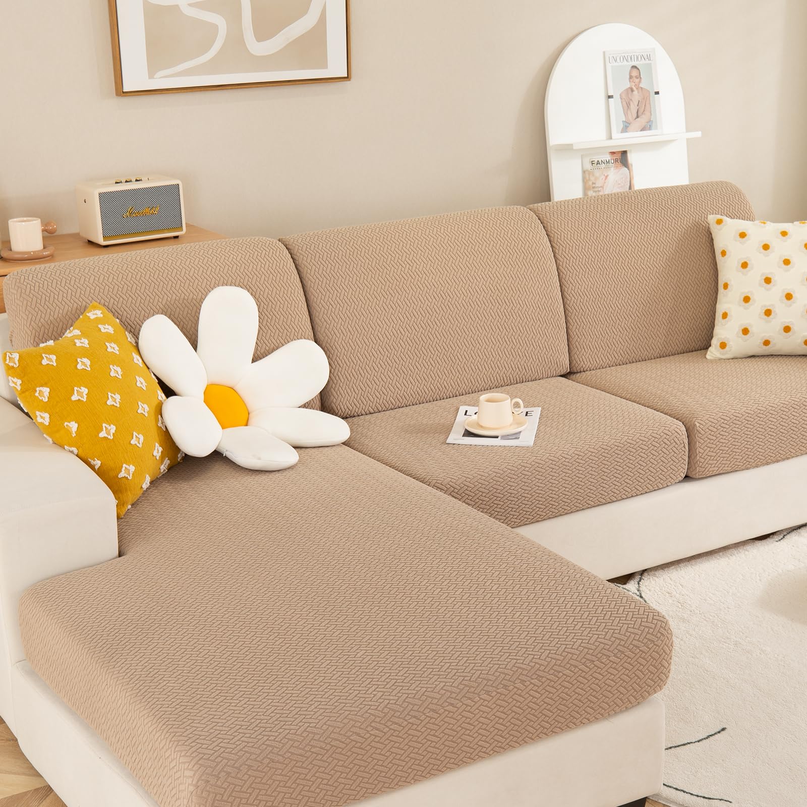 LPMOERA Soft Flexibility Couch Covers Replacement Sofa Chair Cushion