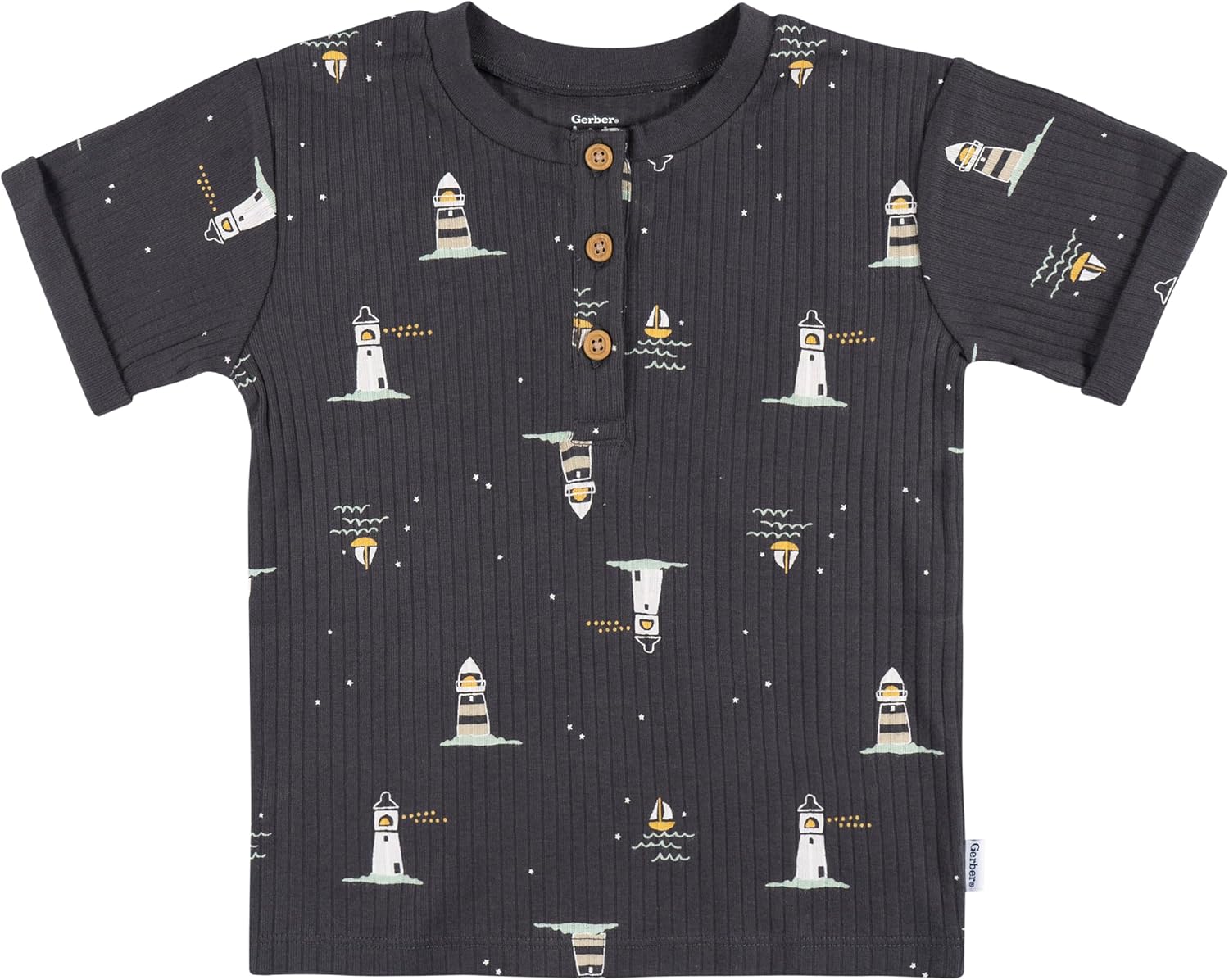 Gerber baby-boys Toddler 3-pack Short Sleeve Pocket Tees - Image 4