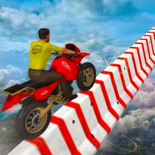 bicicleta céu acrobacias 3d - rampa dublês jogos de mega corrida de bicicleta