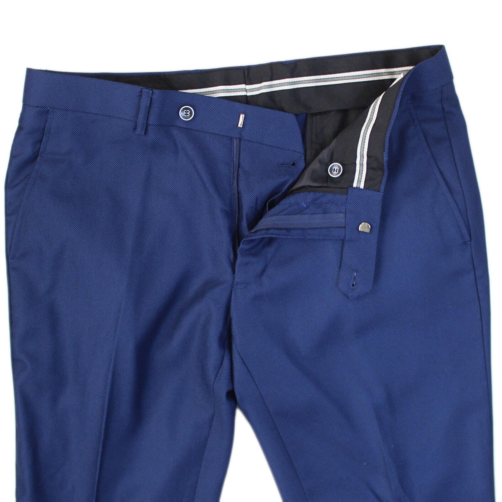 Abito da Uomo Micro Fantasia Vestito Formale Completo Elegante Sartoriale Slim Giacca e Pantalone da Ufficio