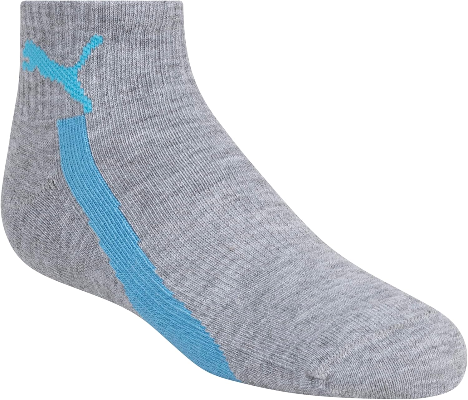 PUMA Girls' Quarter Crew Cushioned Arch Support Socks (8-Pack) - Image 2