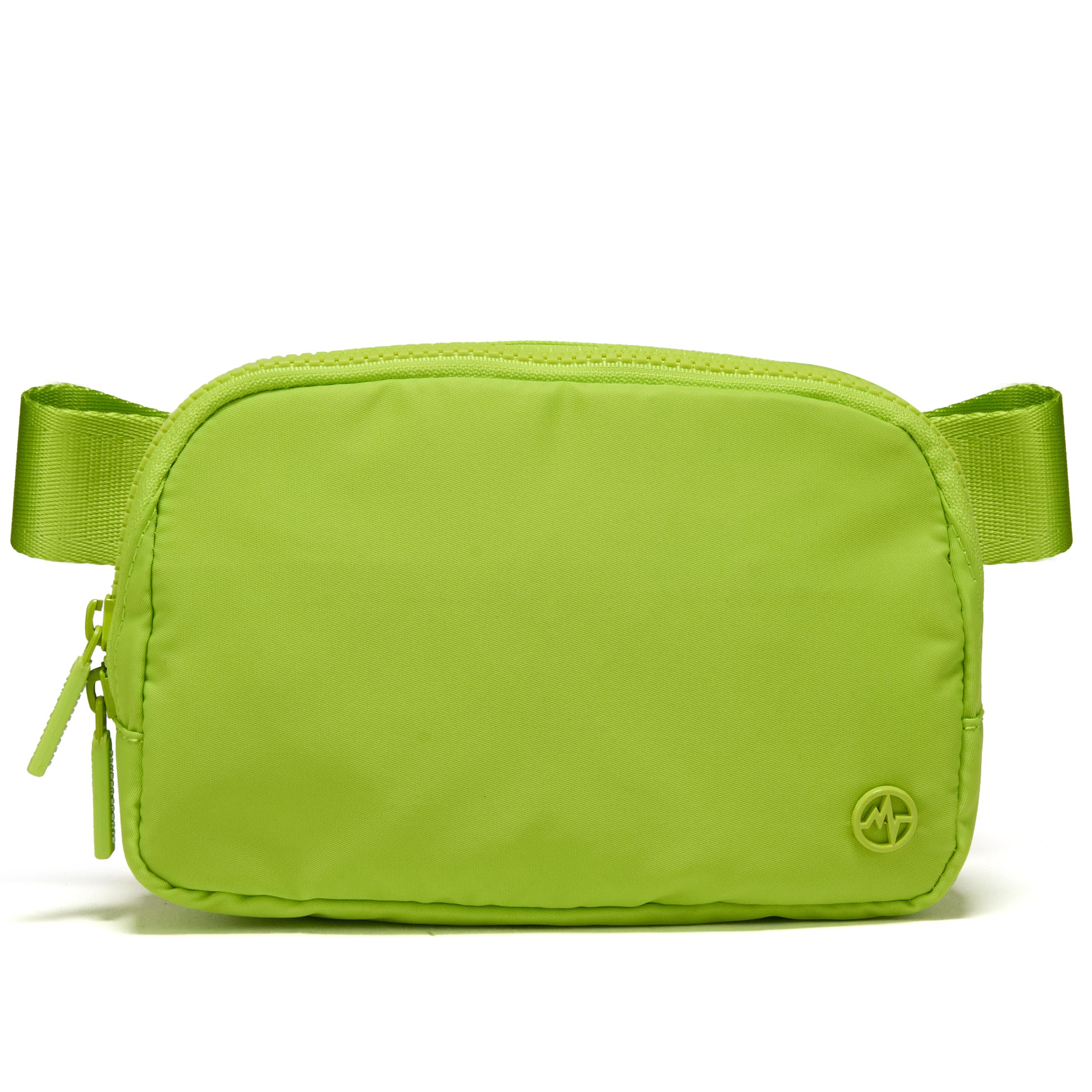 Pander Nylon Fanny Pack for Women, Two-Way Zipper Crossbody Bag | 1L nylon belt bag with a two-way zipper, three interior mesh pockets, and an adjustable strap for waist or crossbody wear Grape Green
