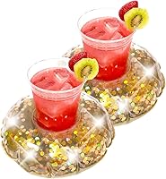 Vista 2 de PoolCandy Flotador de piscina con purpurina, juego de 2, varios estilos