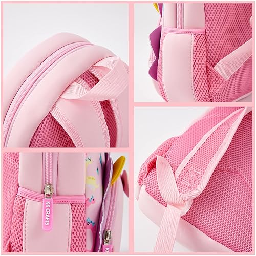 Miniatura 6 de Mochila preescolar de neopreno para niños pequeños mochila de almuerzo impermeable para niños y niñas Dinosuar Girl