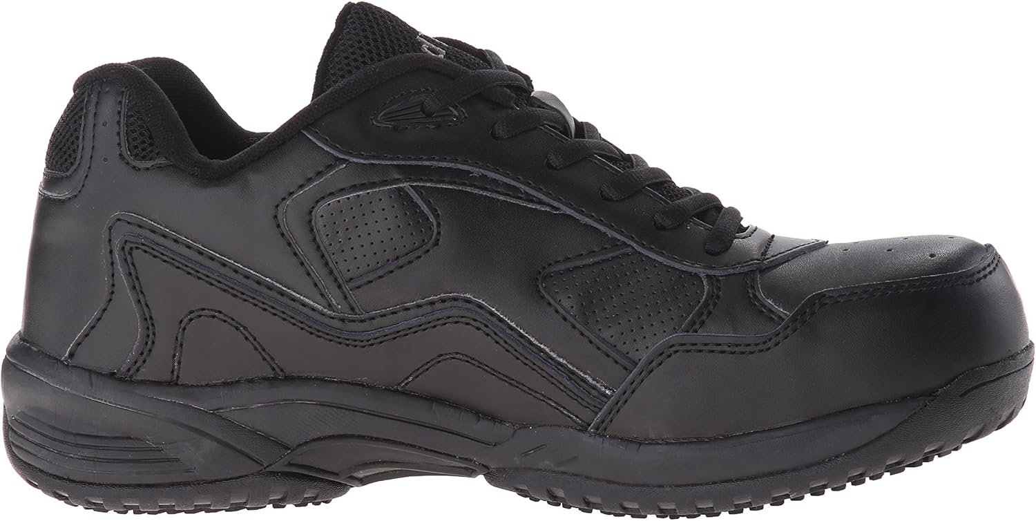Ad Tec Women's Utility Footwear Leather Work Shoes for Women- Lace Up and Acid Proof with Non Skid Oil Resistant Outsole, Black : Clothing, Shoes & Jewelry